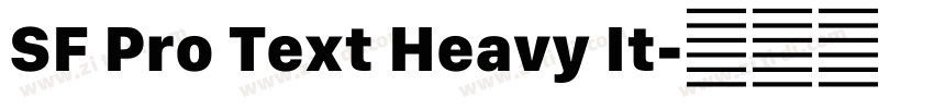SF Pro Text Heavy It字体转换